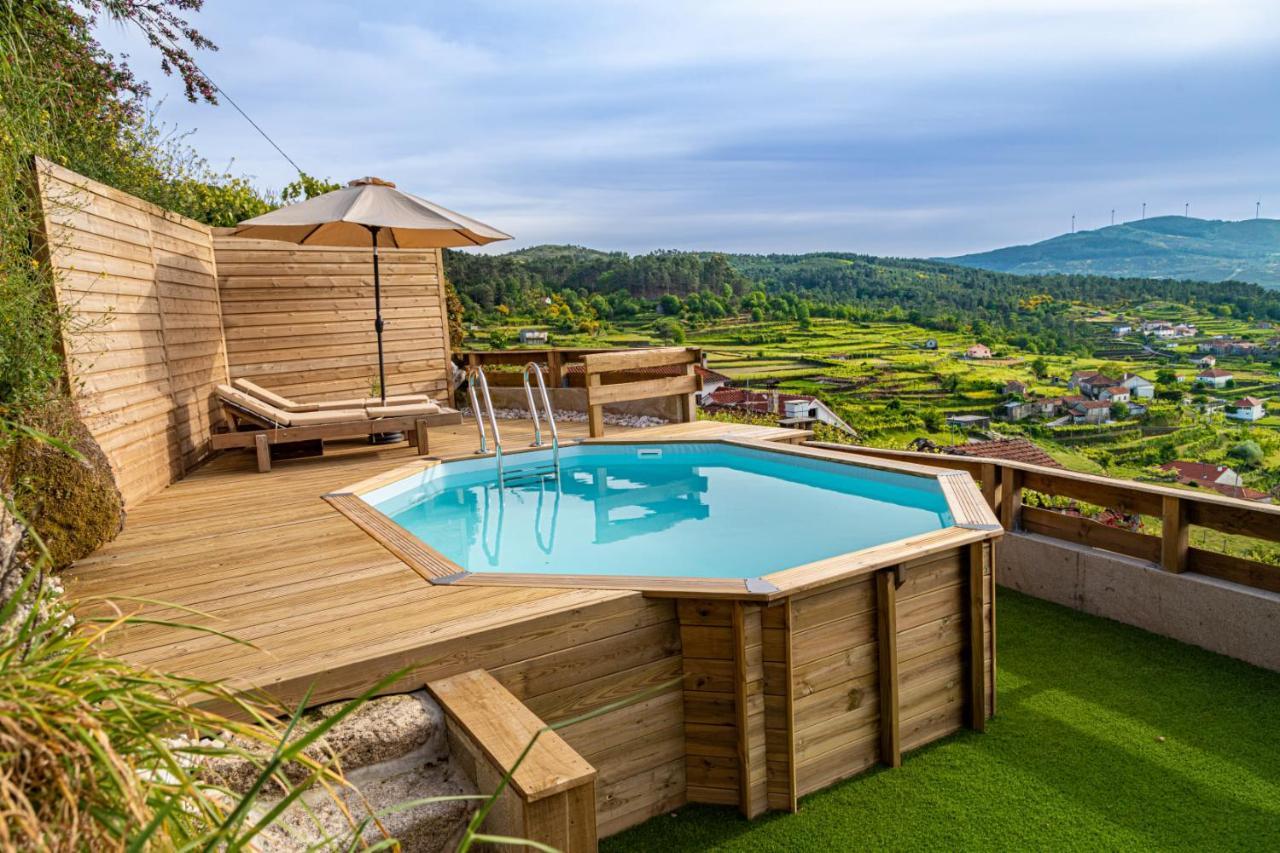 Вілла Chale Dos Penedos, Sossego E Piscina Privada Монсан Екстер'єр фото